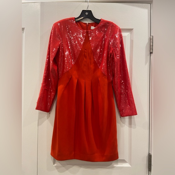 Reiss red sequin dress - Picture 2 of 3